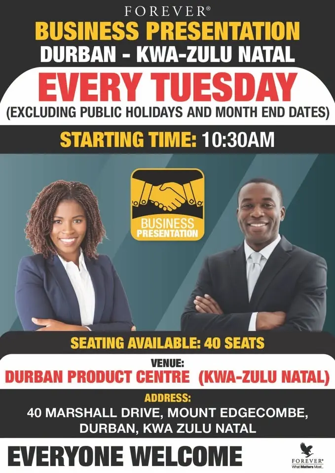 Forever Business Presentation - Kwa-Zulu Natal, Durban