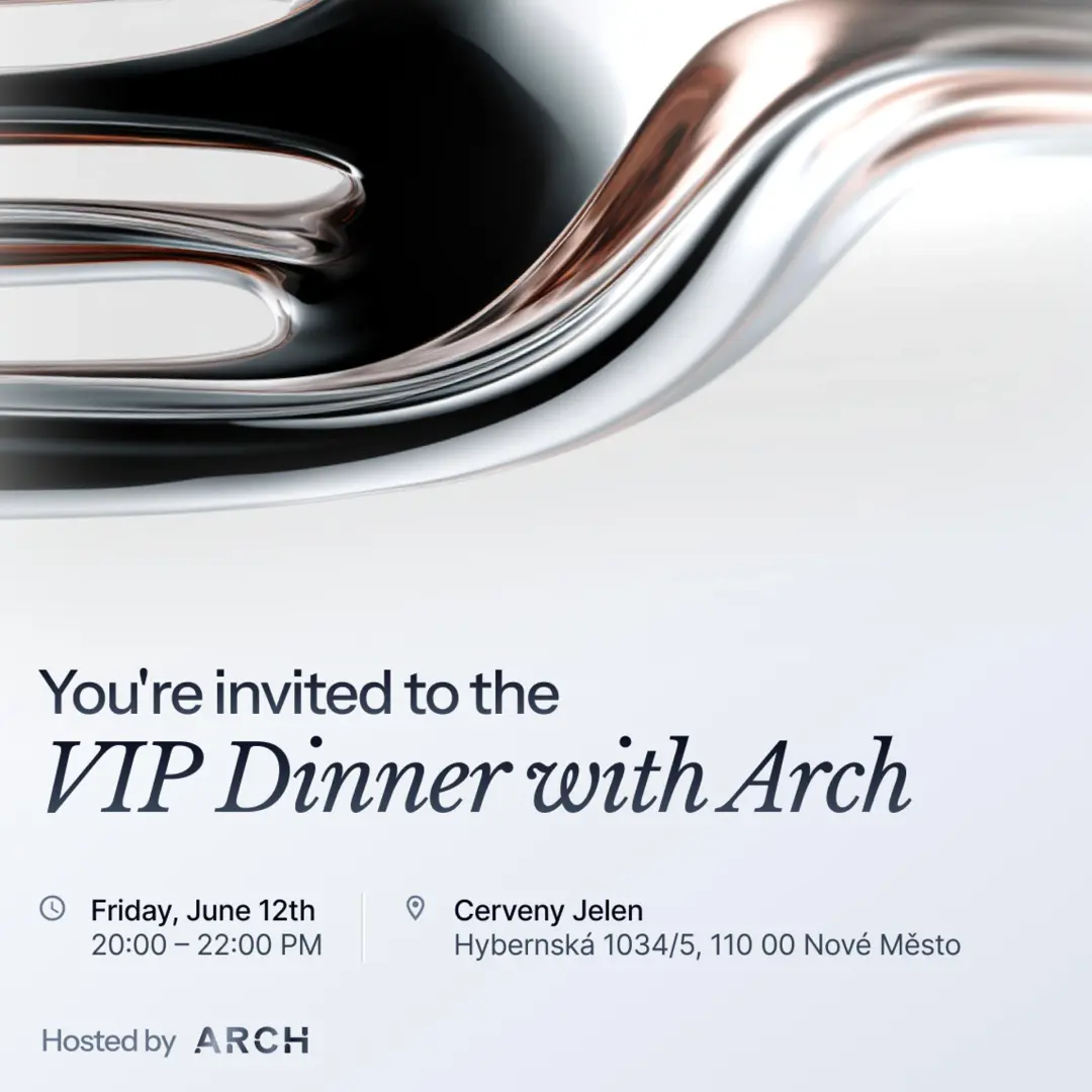 Arch BTC Prague VIP Dinner