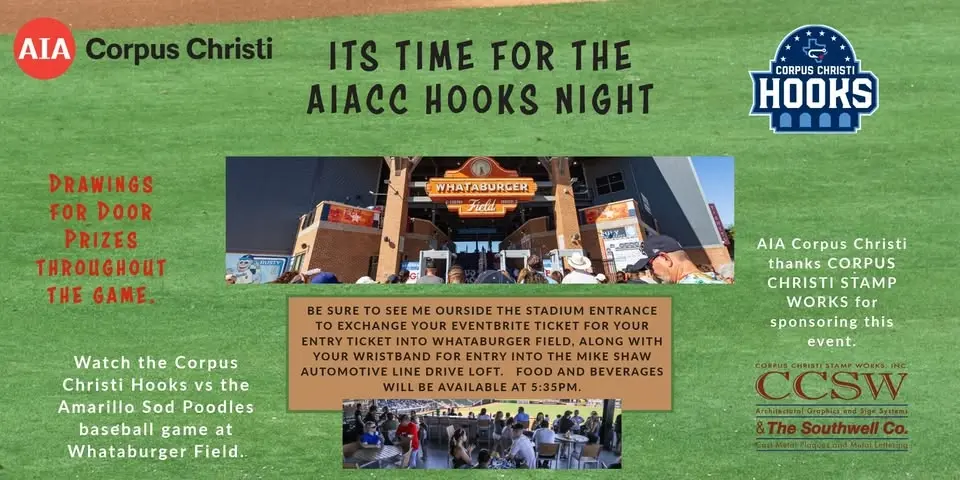 AIA CORPUS CHRISTI 4TH ANNUAL HOOKS NIGHT!
