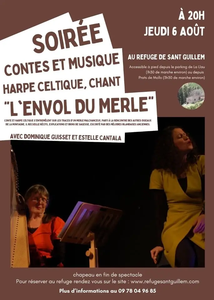 soirée conte et musique " L'envol du merle".