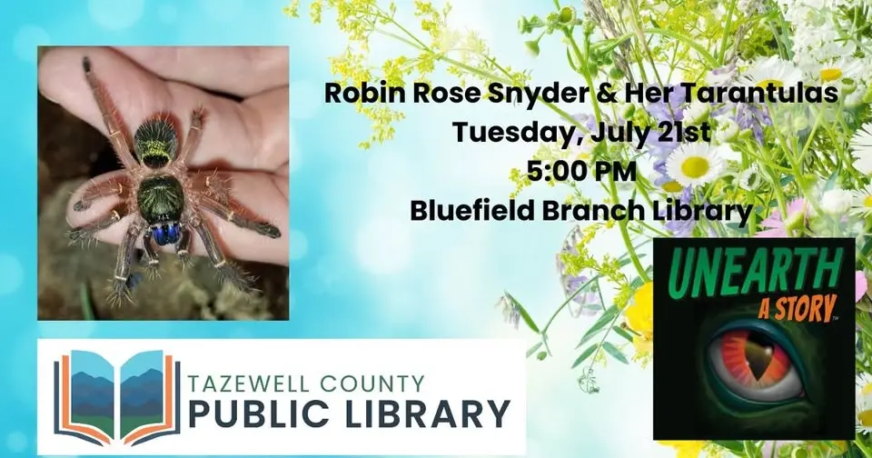 Robin Rose's Tarantulas @ Bluefield Library
