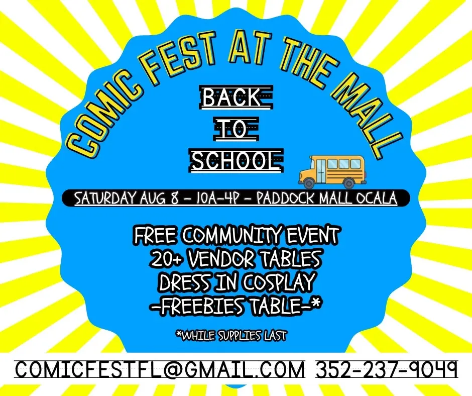 Comic Fest at the Mall - Back to School