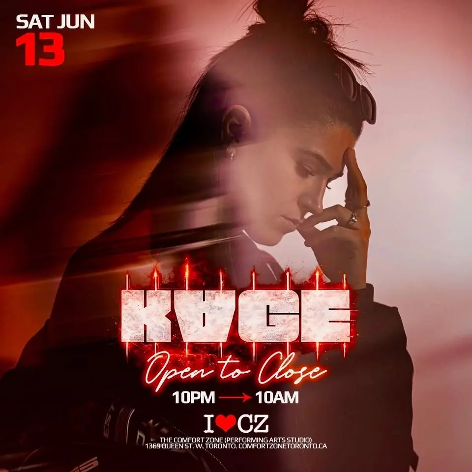 The Comfort Zone presents Open to Close ** KAGE **