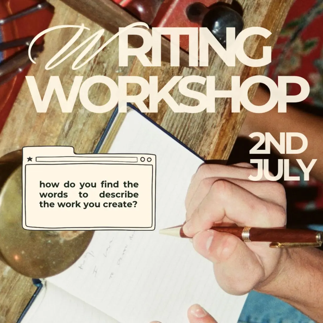 writing workshop: how do you find the words to describe the work you create?