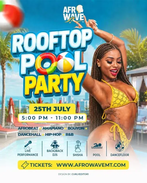 Afw - Rooftop Pool Party (25 July)
