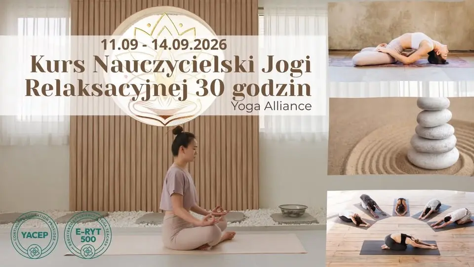 Kurs Nauczycielski Jogi Relaksacyjnej 30 godzin