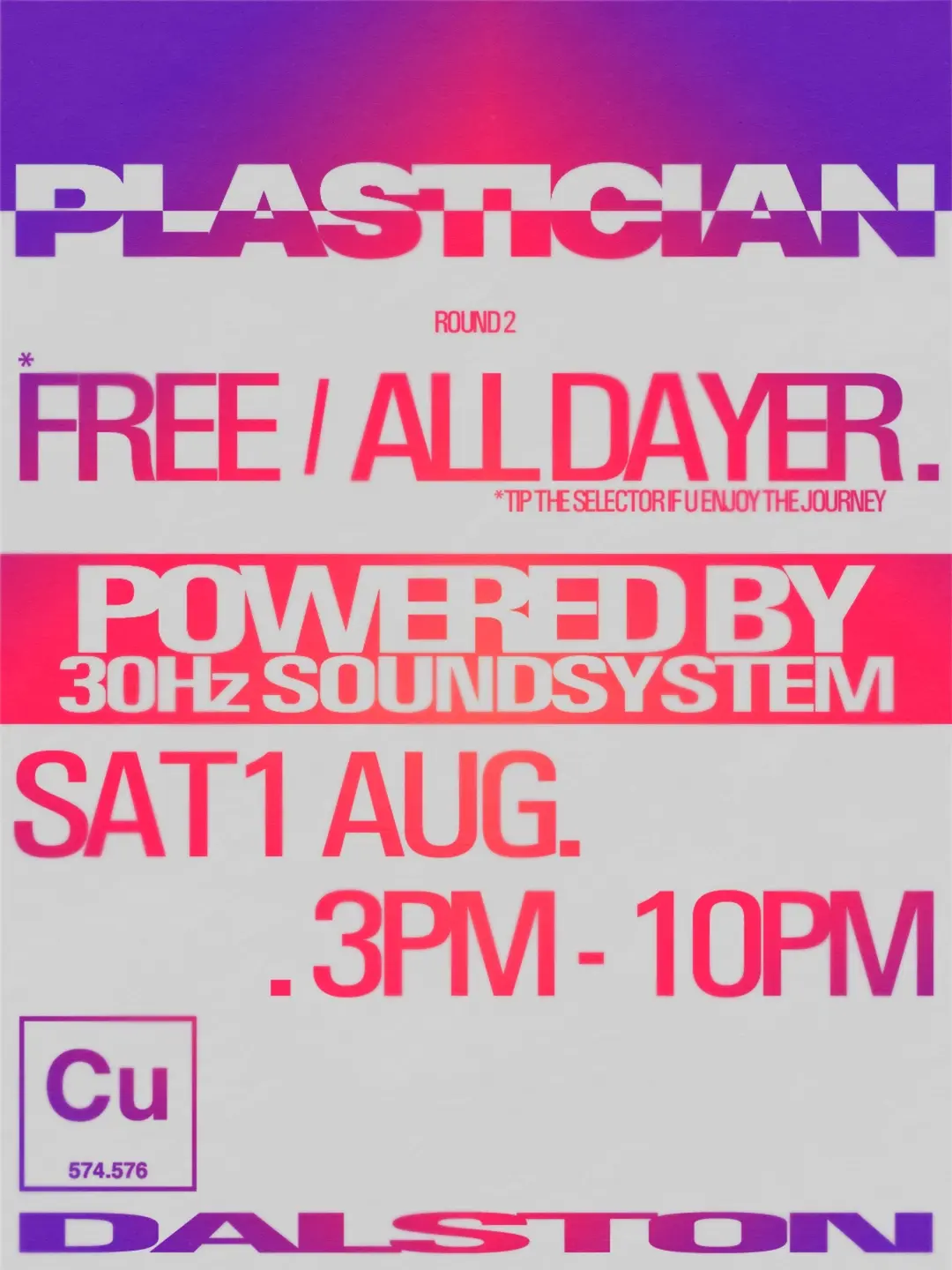 Plastician All Dayer - Courtyard B-B-Cu