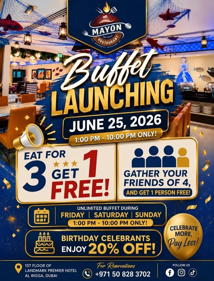 Mayon Resto Grill - Buffet Launching