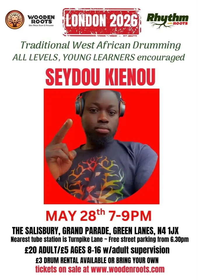 LONDON: WEST AFRICAN DRUMMING with SEYDOU KIENOU