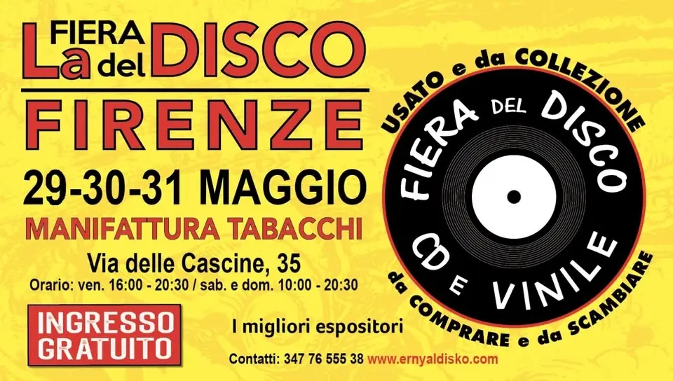 Fiera del Disco di Firenze I 29-30-31 Maggio I Ingresso Gratuito