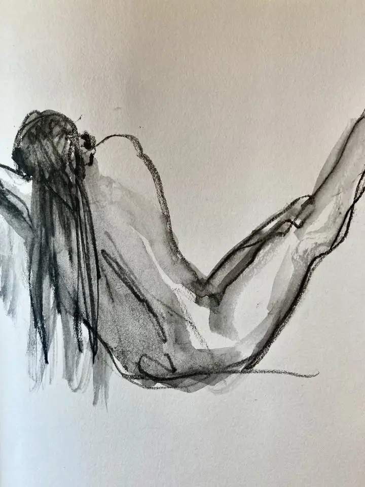 Life drawing at Kindred Studio (female model)