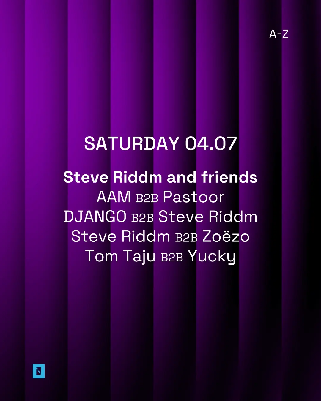 Toffler presents Steve Riddm and friends