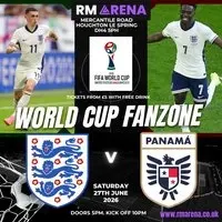 World Cup Fanzone: England V Panama 27th June 2026