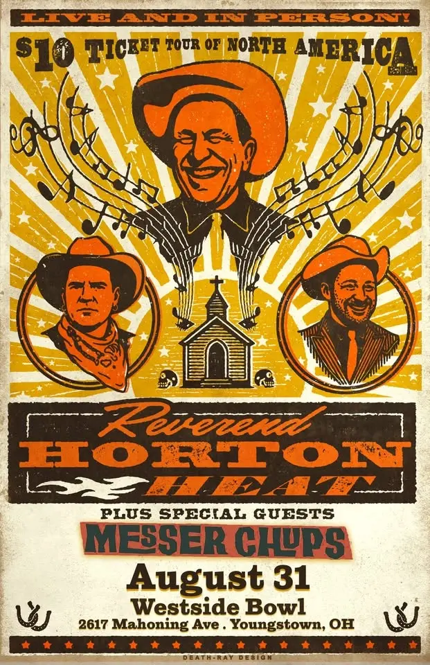 Reverend Horton Heat/Messer Chups at the Westside Bowl