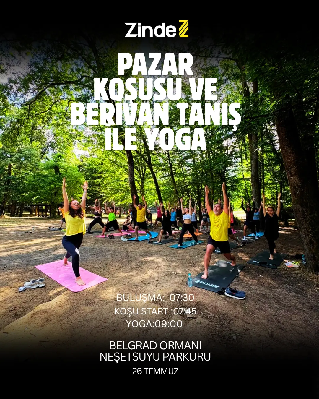 Zinde Pazar Koşusu ve Berivan Tanış İle Yoga