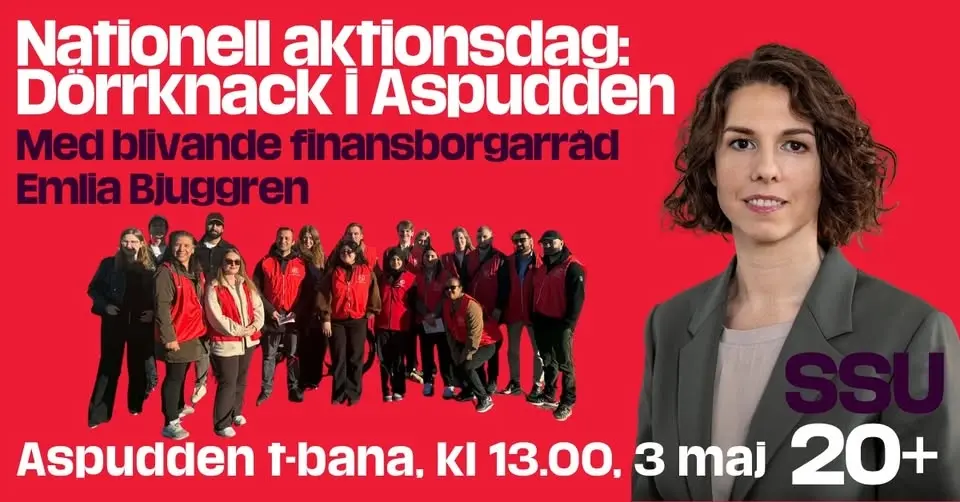 Nationell aktionsdag: Dörrknack i aspudden med Emilia Bjuggren
