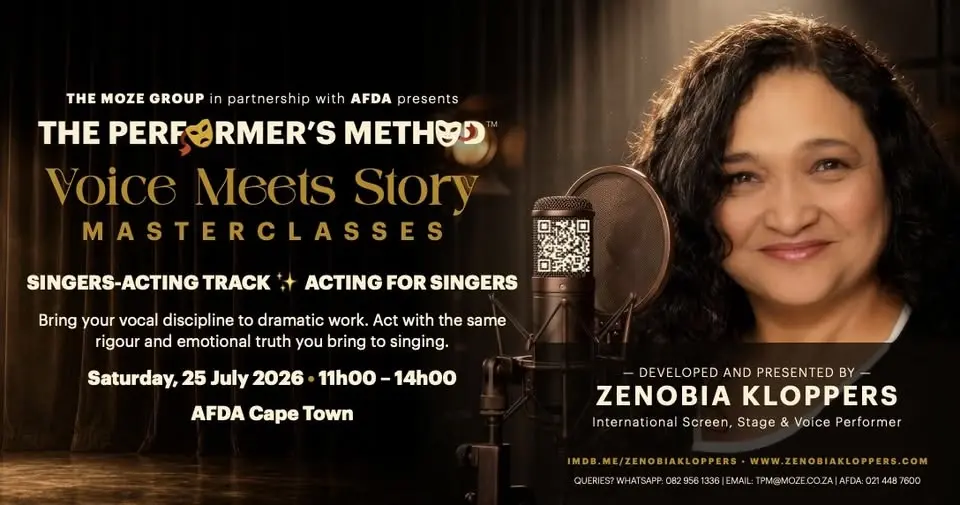 The Performer’s Method™: Voice Meets Story™ Masterclasses at AFDA Cape Town - Singers-Acting
