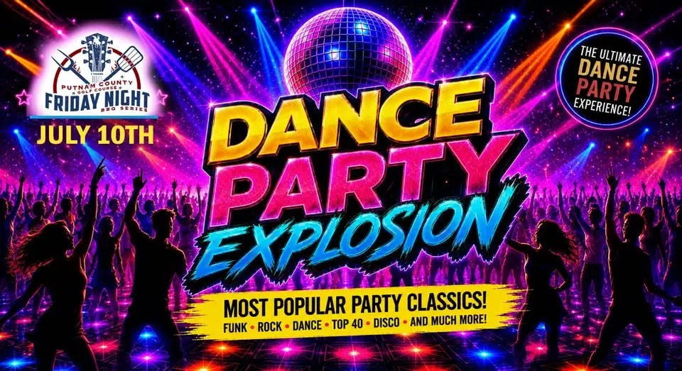 Dance Party Explosion -Friday Night BBQ Concert - Putnam County Golf Course