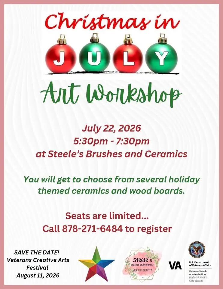 Christmas in July Art Workshop