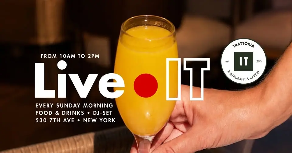 🇮🇹 LIVE IT - MORNING EDITION - Every Sunday at IT Trattoria NYC - 530 7TH STREET