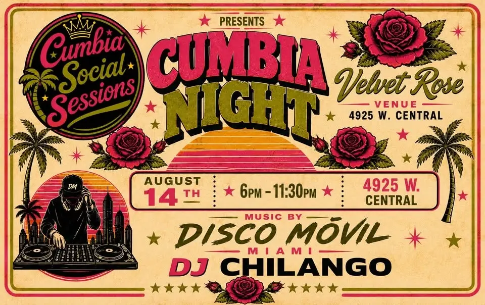 Cumbia Night at Velvet Rose Venue