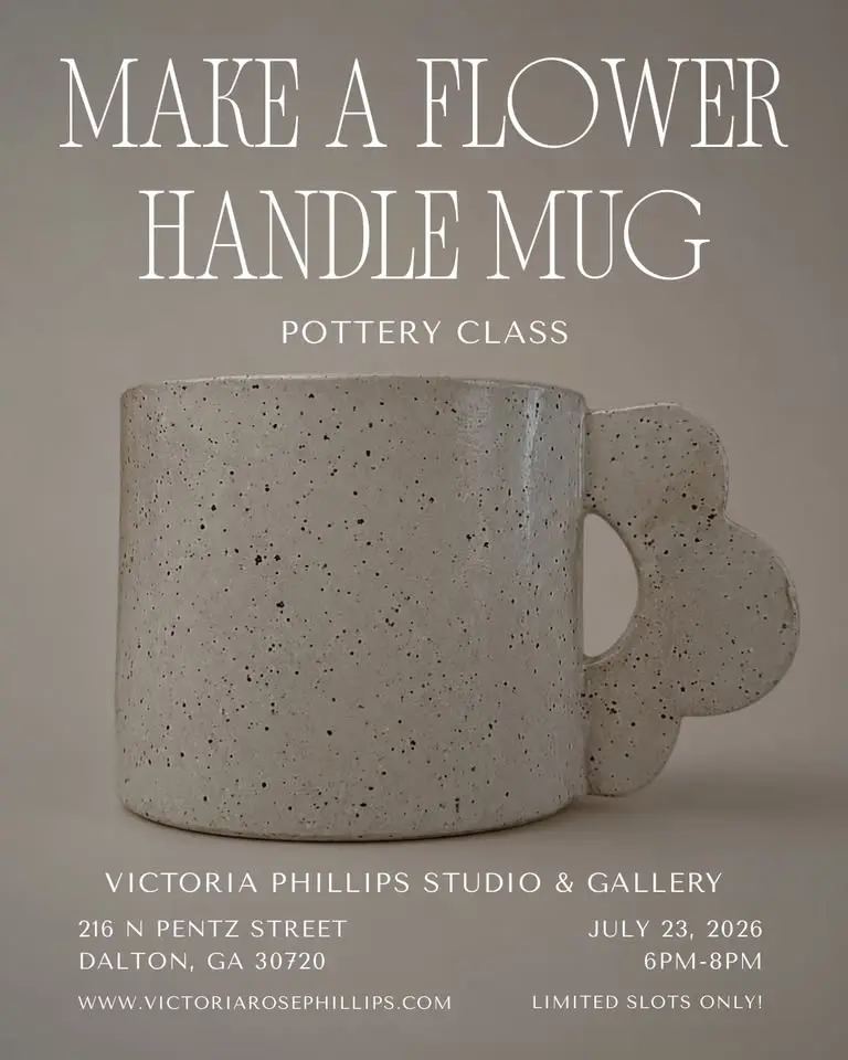 Make a Flower Handle Mug – Pottery Class