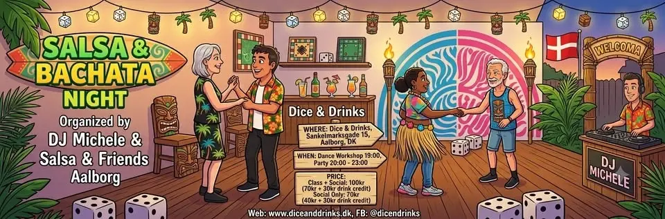 bachata class and salsa/bachata/kizomba party