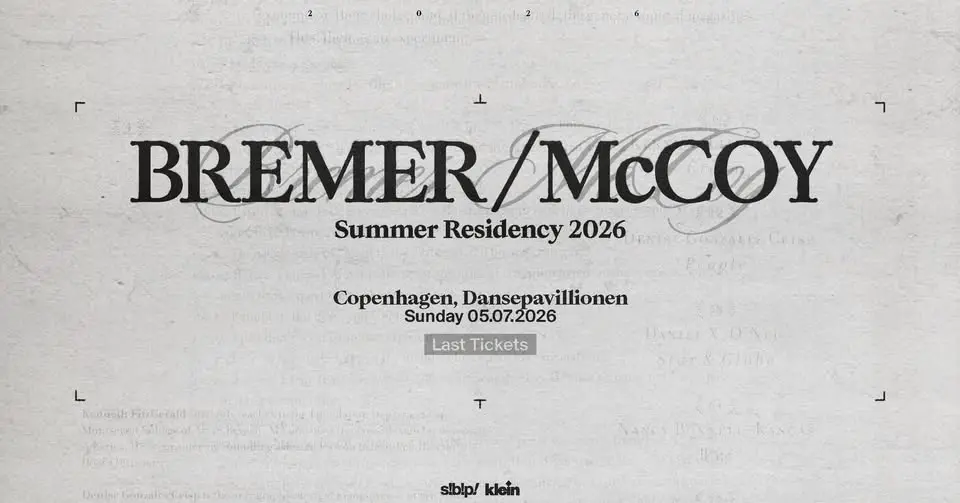 Bremer/McCoy - 05/07/26 | CPH Jazz Festival 2026 / UDSOLGT
