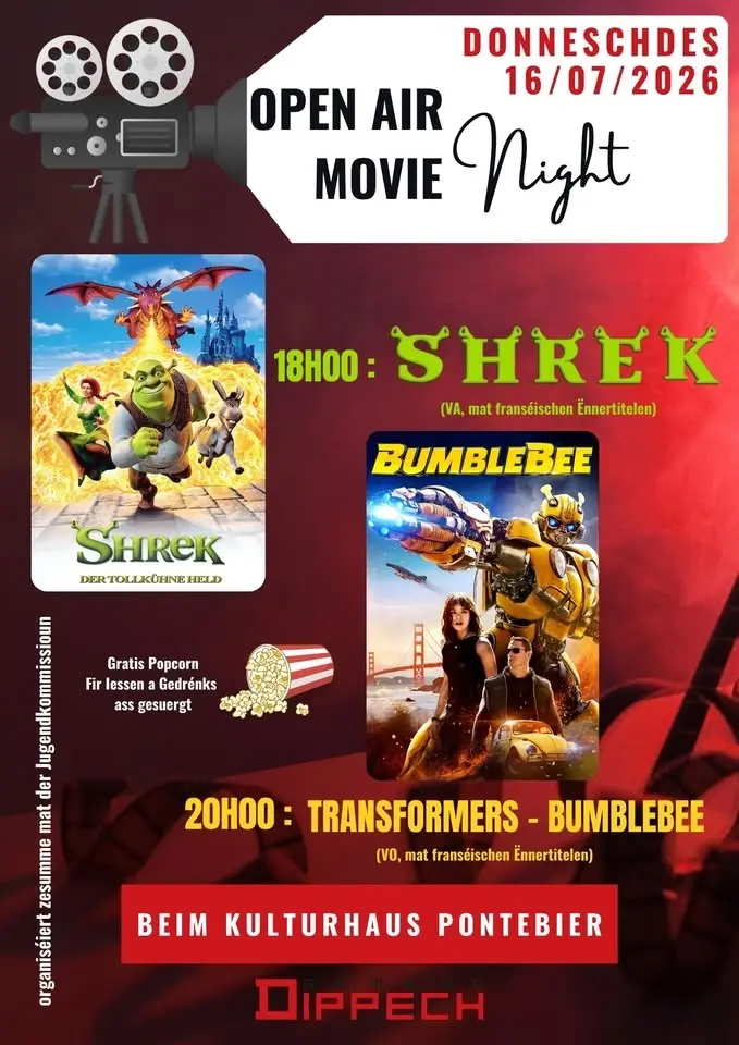 Open Air Movie Night beim Kulturhaus Pontebier