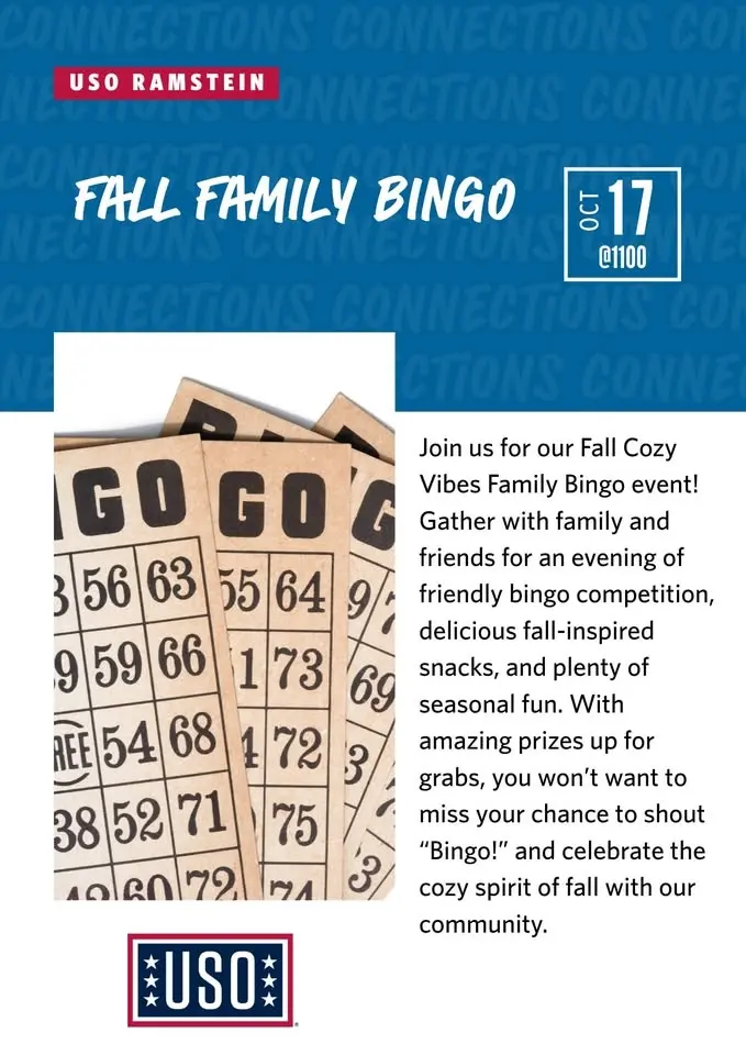 October - Fall Family Bingo