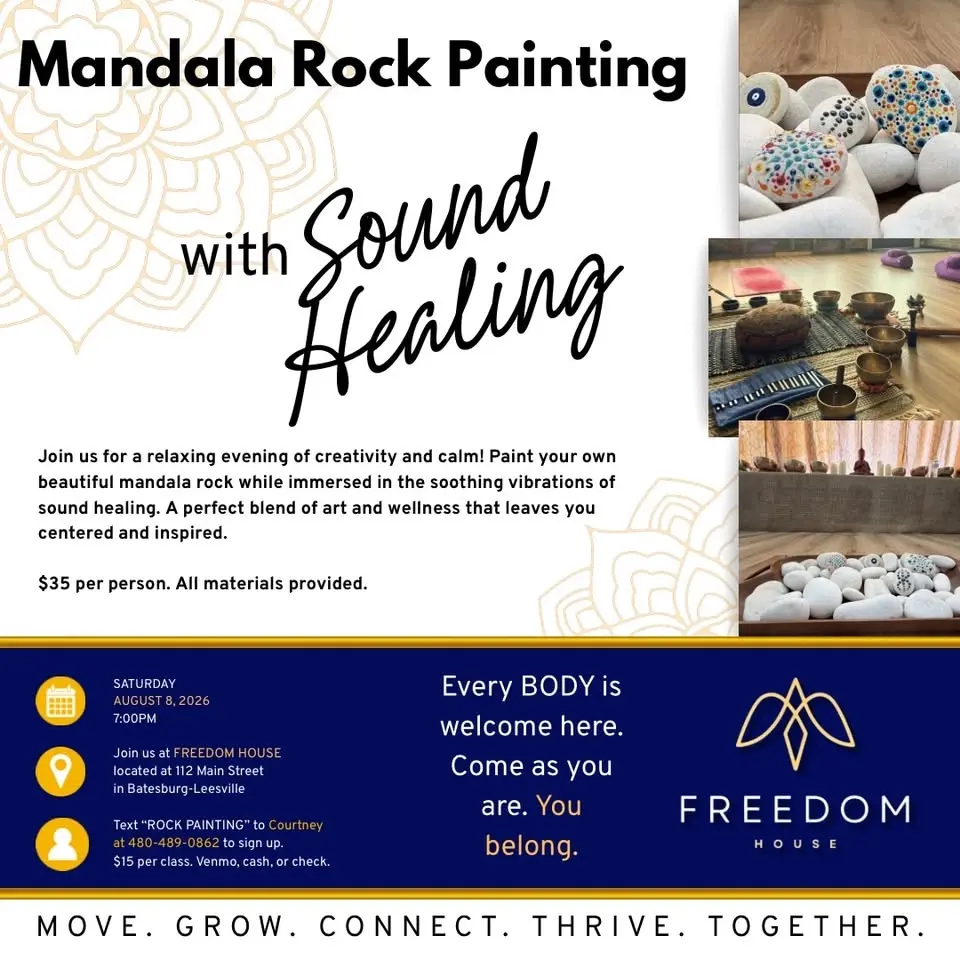 Mandala Rock Painting with Sound Healing