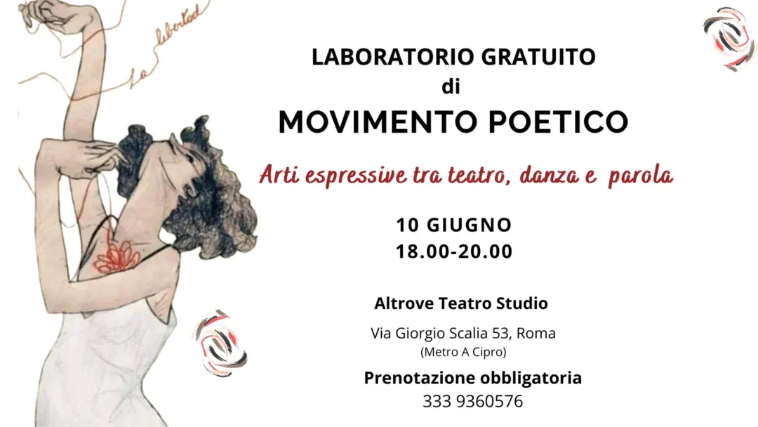 Laboratorio gratuito di movimento poetico. Arti espressive tra teatro e parola