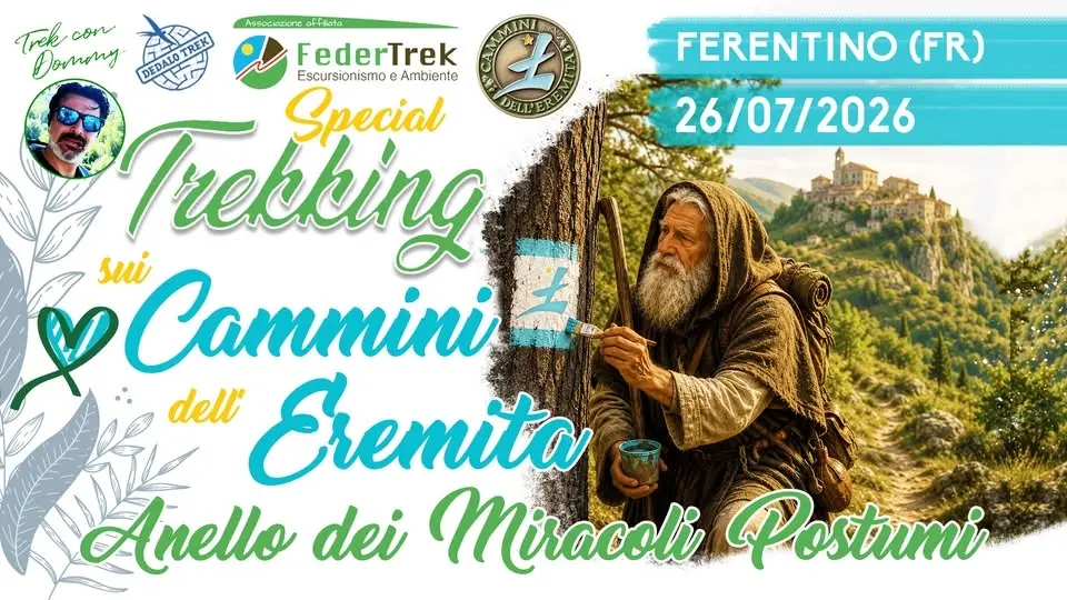 🥾4° Tappa dei Cammini dell’Eremita da Ferentino ad Alatri🖌️Diventa protagonista della segnatura 🌳