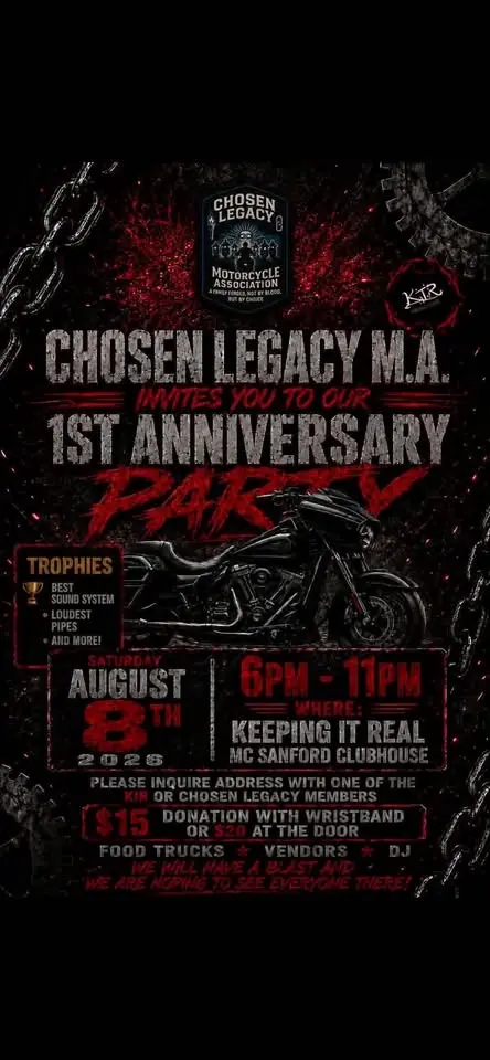Ride out to chosen legacy anniversary 