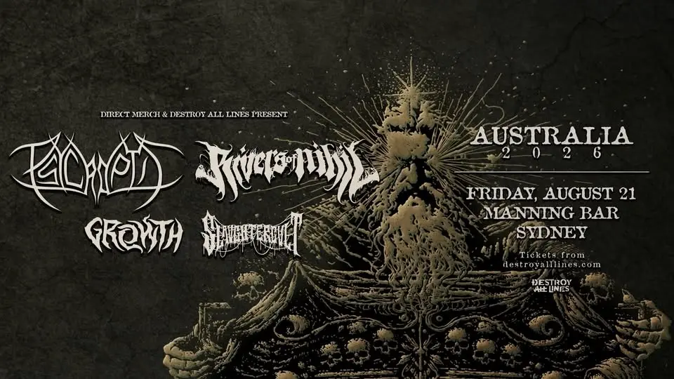 Psycroptic & Rivers of Nihil | Sydney | Coheadline Tour + Growth & Slaughtercult | Manning Bar
