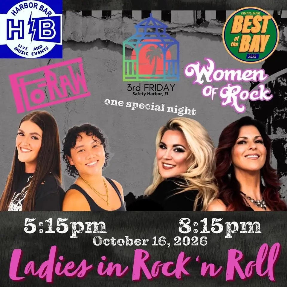 FLO-RAW & Women of Rock - 3rd Friday Safety harbor