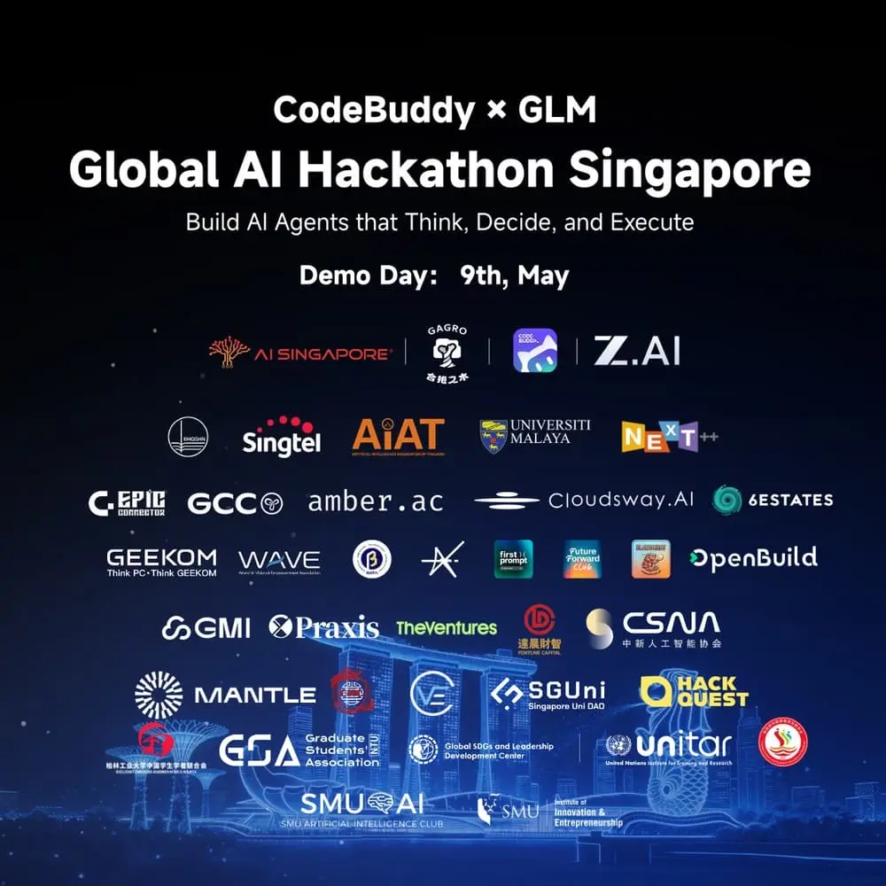 (Audience Registration) CodeBuddy × GLM — Global AI Hackathon Singapore 2026