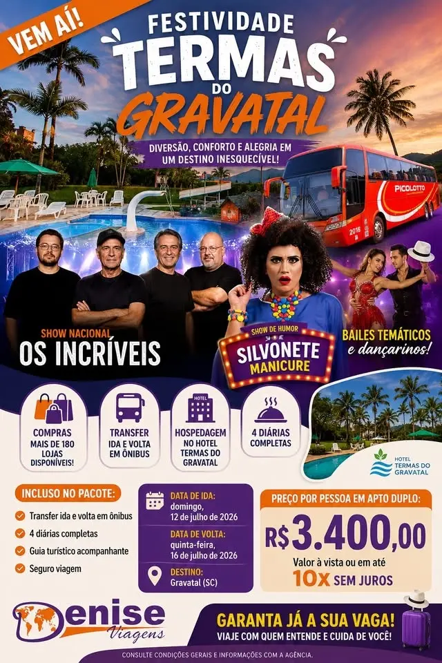 🎉 FESTIVIDADE NO HOTEL TERMAS DO GRAVATAL 🎉