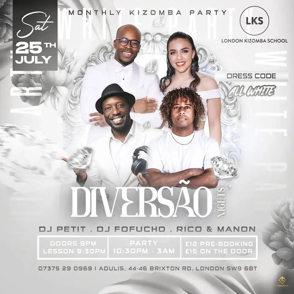 Diversão Kizomba Nights DJ FOFUCHO & DJ PETIT // WHITE PARTY // ZOUK SPECIAL 🤍 ✨