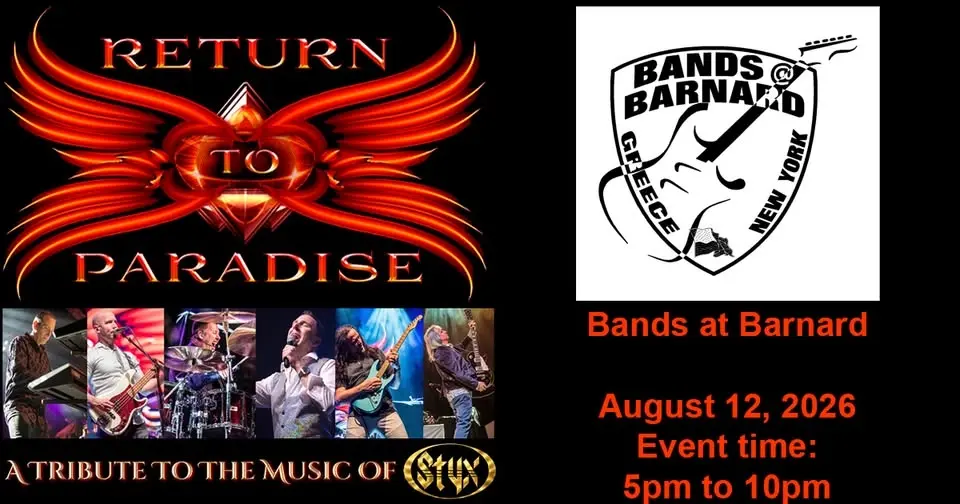Return To Paradise LIVE Bands at Barnard - Barnard Park Rochester NY