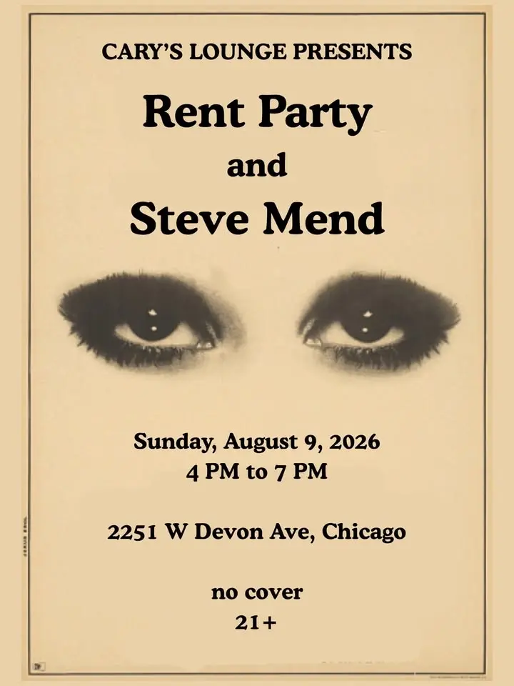 Rent Party w/ Steve Mend & the Exiles - Sunday Matinee at Cary's Lounge