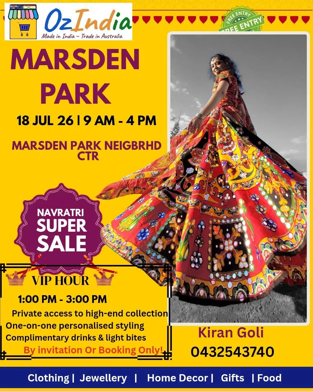 OzIndia Marsden Park Navratri Super Sale