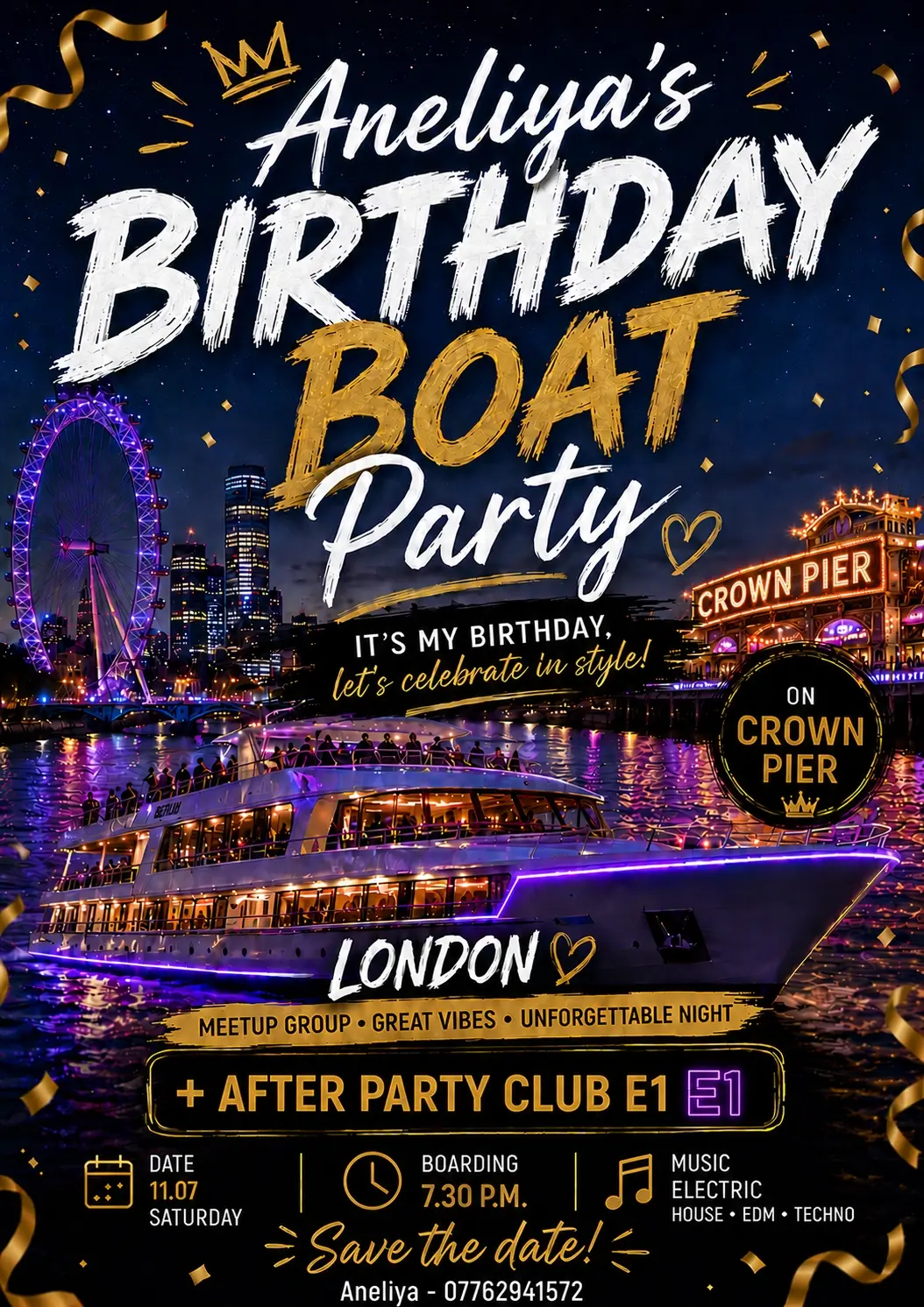 Aneliya's BOAT PARTY