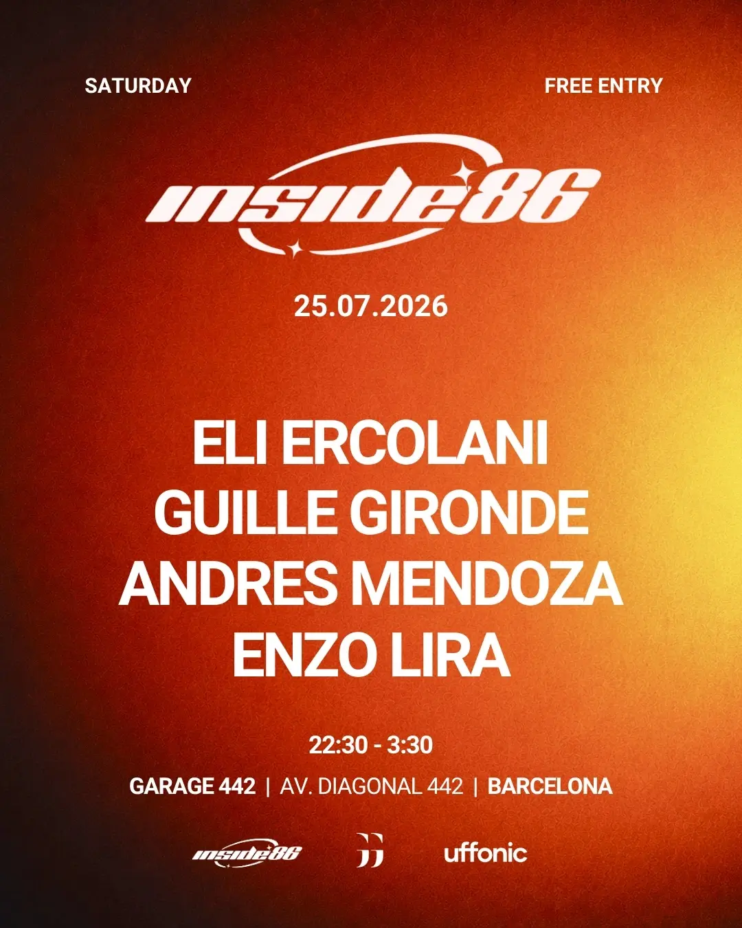 FREE ENTRY | Inside86 at GARAGE442