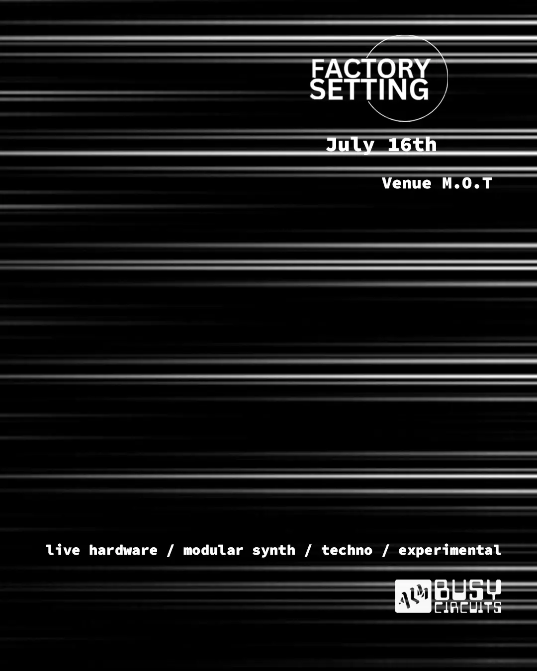 Factory Setting