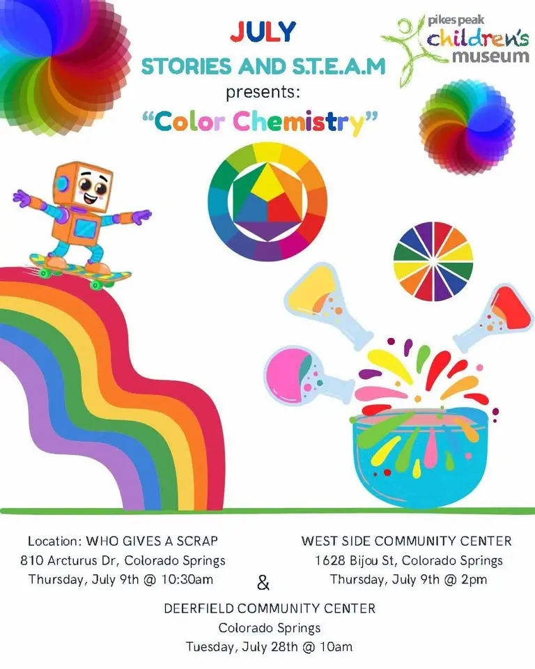 Pikes Peak Children's Museum presents "Color Chemistry."
