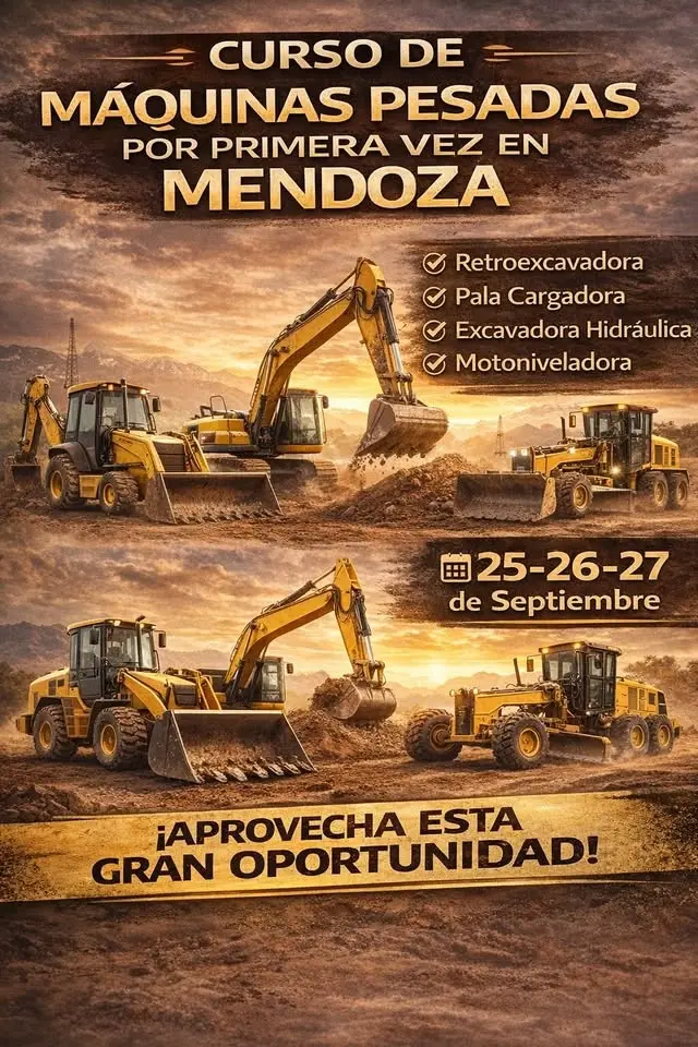 Curso maquinaria pesada en Mendoza