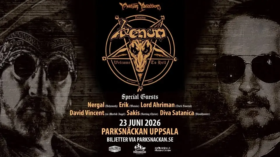 Venom (UK) - Welcome to Hell | Parksnäckan Uppsala