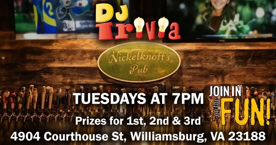 DJ Trivia at Nickelknoff's Pub - Williamsburg
