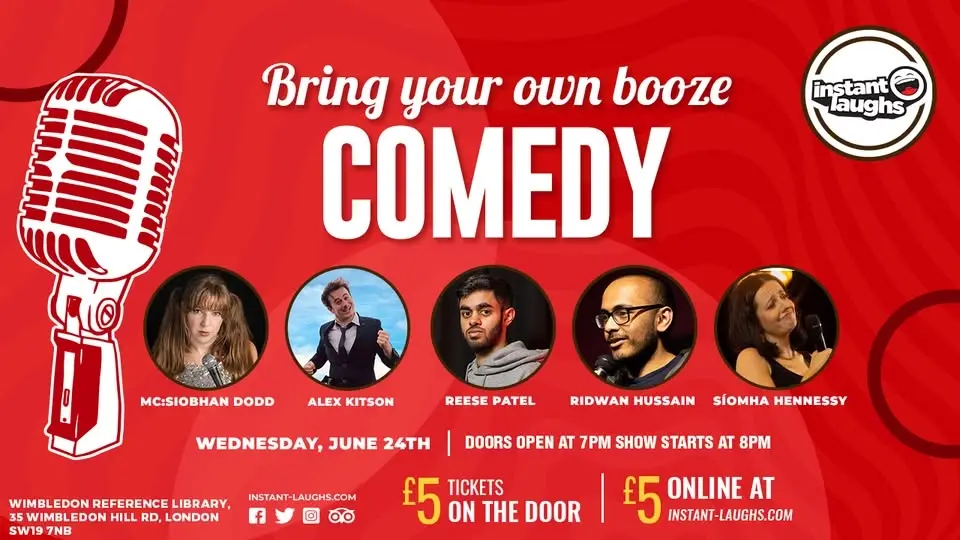 Bring your own booze comedy